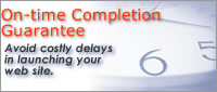 On-time web site design completion guarantee